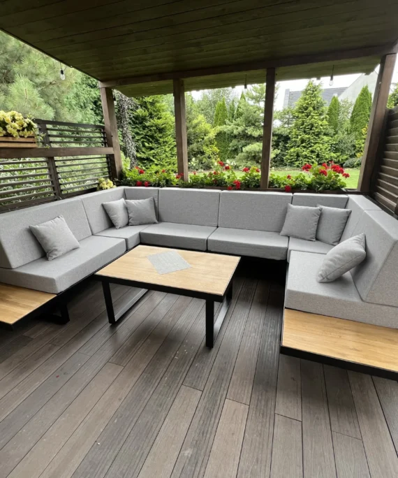 Narożnik wypoczynkowy na taras